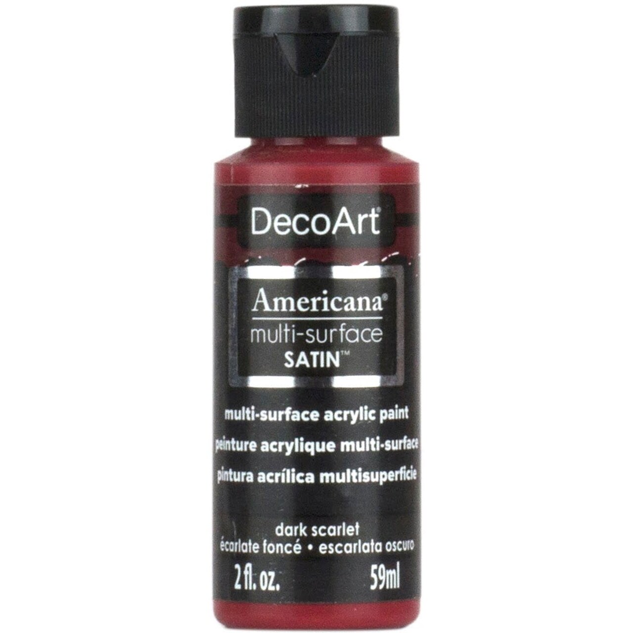 Americana Premium Multi-Surface Satin Finish Acrylics 2oz -for Wood, Metal, Glass, Ceramics, Fabric, Paper, Terra Cotta, Most Plastics and More